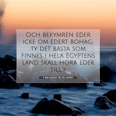 1 Mosebok 45:20 Bibelvers Förklarad