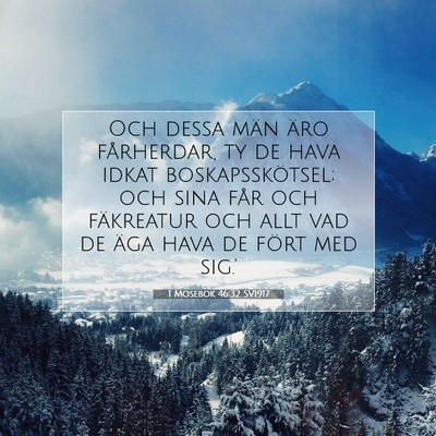 1 Mosebok 46:32 Bibelvers Förklarad