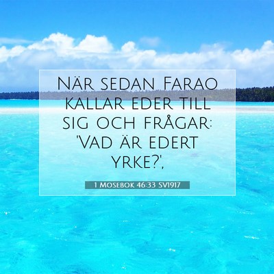 1 Mosebok 46:33 Bibelvers Förklarad