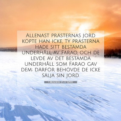 1 Mosebok 47:22 Bibelvers Förklarad