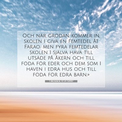 1 Mosebok 47:24 Bibelvers Förklarad