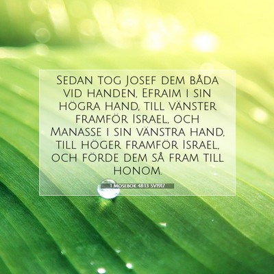 1 Mosebok 48:13 Bibelvers Förklarad