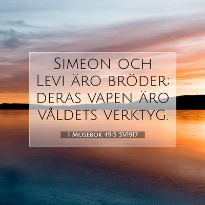 1 Mosebok 49:5 SV1917 Bild av bibelvers