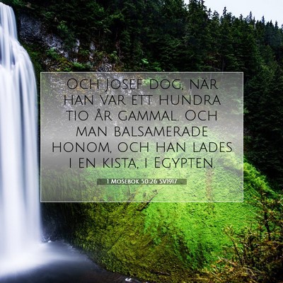 1 Mosebok 50:26 Bibelvers Förklarad