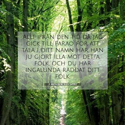2 Mosebok 5:23 Bibelvers Förklarad