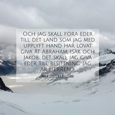 2 Mosebok 6:8 SV1917 Bild av bibelvers