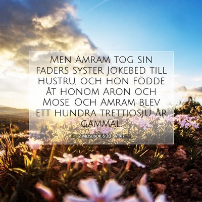 2 Mosebok 6:20 Bibelvers Förklarad