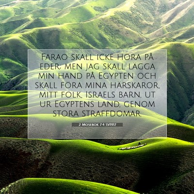 2 Mosebok 7:4 SV1917 Bild av bibelvers