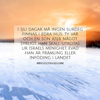 2 Mosebok 12:19 Bibelvers Förklarad