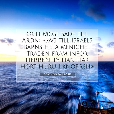 2 Mosebok 16:9 Bibelvers Förklarad