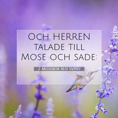 2 Mosebok 16:11 Bibelvers Förklarad