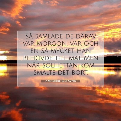 2 Mosebok 16:21 Bibelvers Förklarad