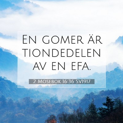 2 Mosebok 16:36 Bibelvers Förklarad
