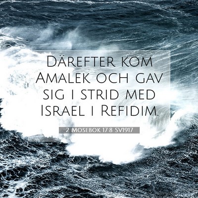 2 Mosebok 17:8 SV1917 Bild av bibelvers