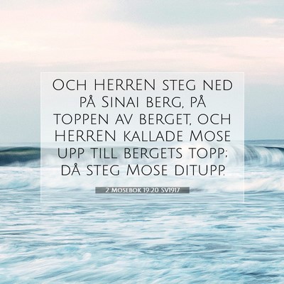 2 Mosebok 19:20 SV1917 Bild av bibelvers