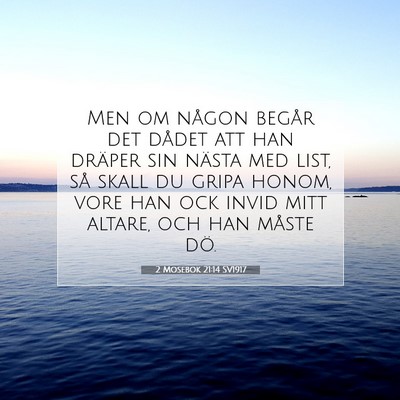 2 Mosebok 21:14 SV1917 Bild av bibelvers