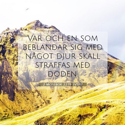 2 Mosebok 22:19 Bibelvers Förklarad