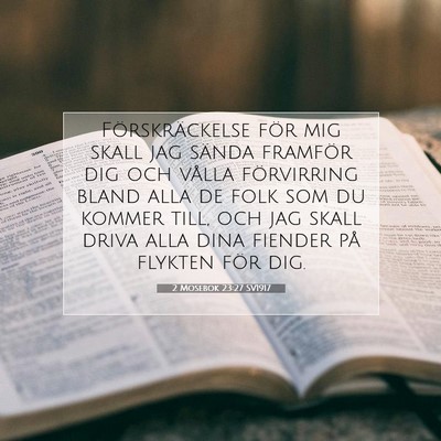 2 Mosebok 23:27 SV1917 Bild av bibelvers