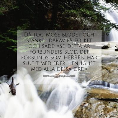 2 Mosebok 24:8 SV1917 Bild av bibelvers