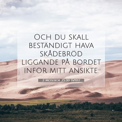 2 Mosebok 25:30 Bibelvers Förklarad