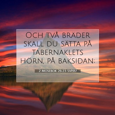 2 Mosebok 26:23 Bibelvers Förklarad