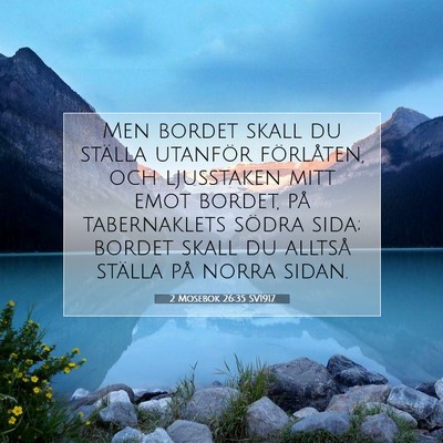 2 Mosebok 26:35 Bibelvers Förklarad