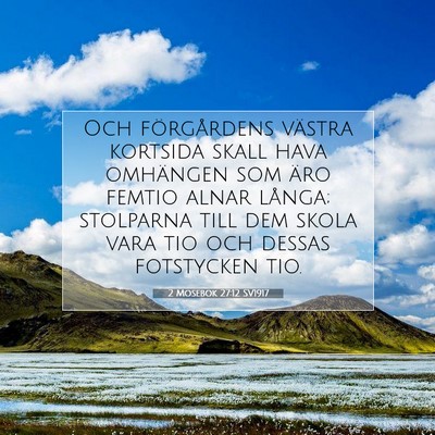 2 Mosebok 27:12 Bibelvers Förklarad