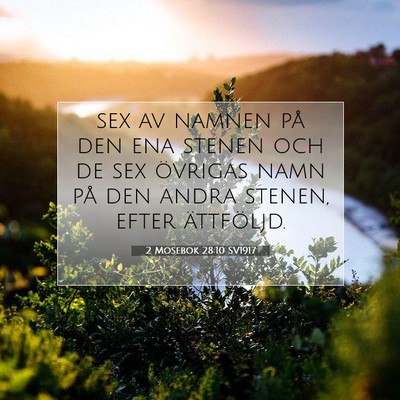 2 Mosebok 28:10 Bibelvers Förklarad