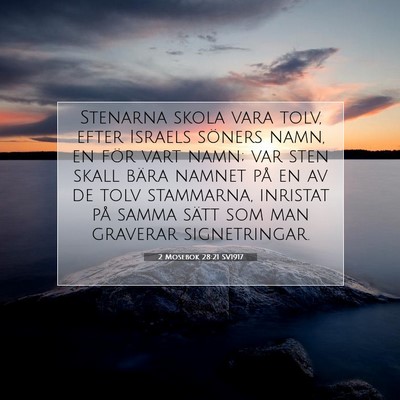 2 Mosebok 28:21 Bibelvers Förklarad