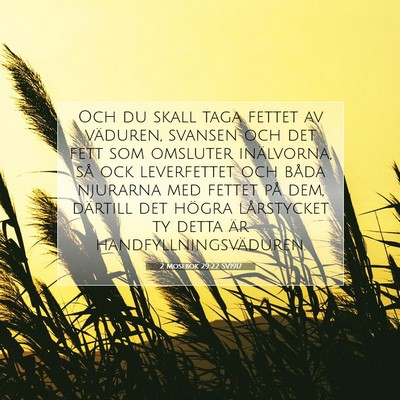 2 Mosebok 29:22 Bibelvers Förklarad