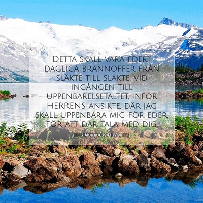 2 Mosebok 29:42 SV1917 Bild av bibelvers
