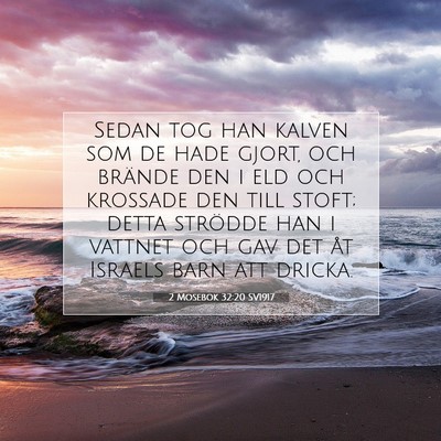 2 Mosebok 32:20 Bibelvers Förklarad