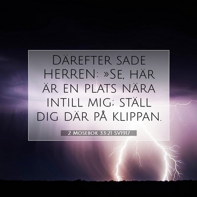 2 Mosebok 33:21 Bibelvers Förklarad