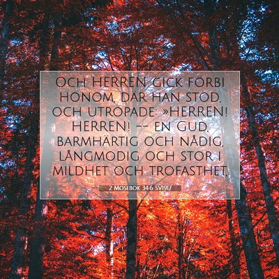 2 Mosebok 34:6 SV1917 Bild av bibelvers