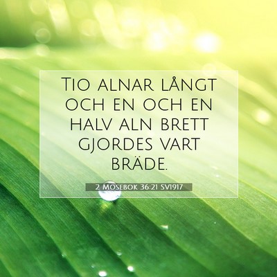 2 Mosebok 36:21 Bibelvers Förklarad
