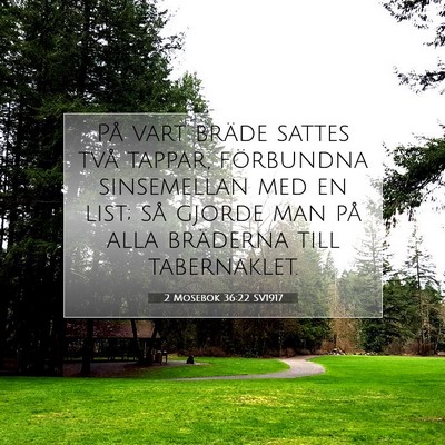 2 Mosebok 36:22 Bibelvers Förklarad