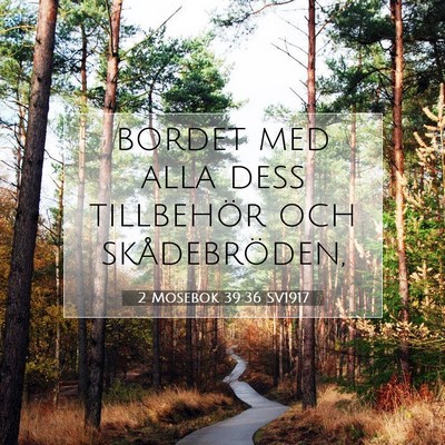 2 Mosebok 39:36 Bibelvers Förklarad