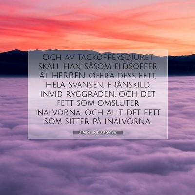 3 Mosebok 3:9 Bibelvers Förklarad