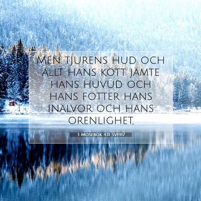 3 Mosebok 4:11 Bibelvers Förklarad