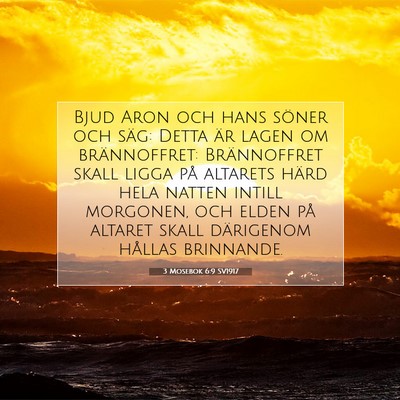 3 Mosebok 6:9 SV1917 Bild av bibelvers