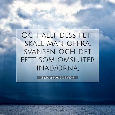 3 Mosebok 7:3 Bibelvers Förklarad