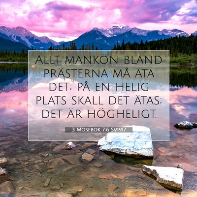 3 Mosebok 7:6 Bibelvers Förklarad