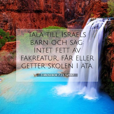 3 Mosebok 7:23 Bibelvers Förklarad