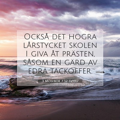3 Mosebok 7:32 Bibelvers Förklarad