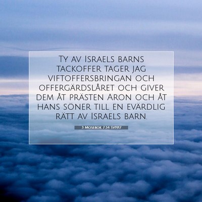 3 Mosebok 7:34 Bibelvers Förklarad