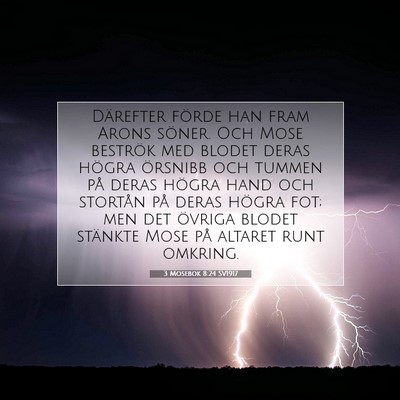 3 Mosebok 8:24 Bibelvers Förklarad