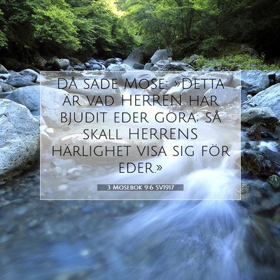 3 Mosebok 9:6 Bibelvers Förklarad