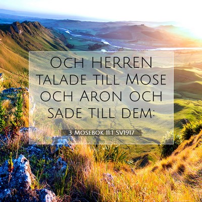 3 Mosebok 11:1 SV1917 Bild av bibelvers