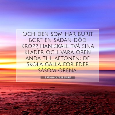 3 Mosebok 11:28 Bibelvers Förklarad