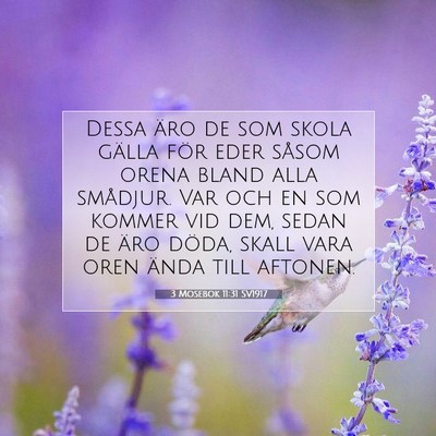 3 Mosebok 11:31 Bibelvers Förklarad